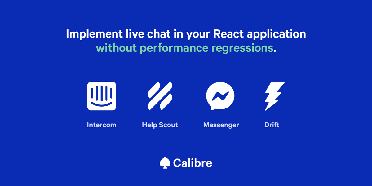 Implement live chat in your React application without performance regressions with React Live Chat Loader.